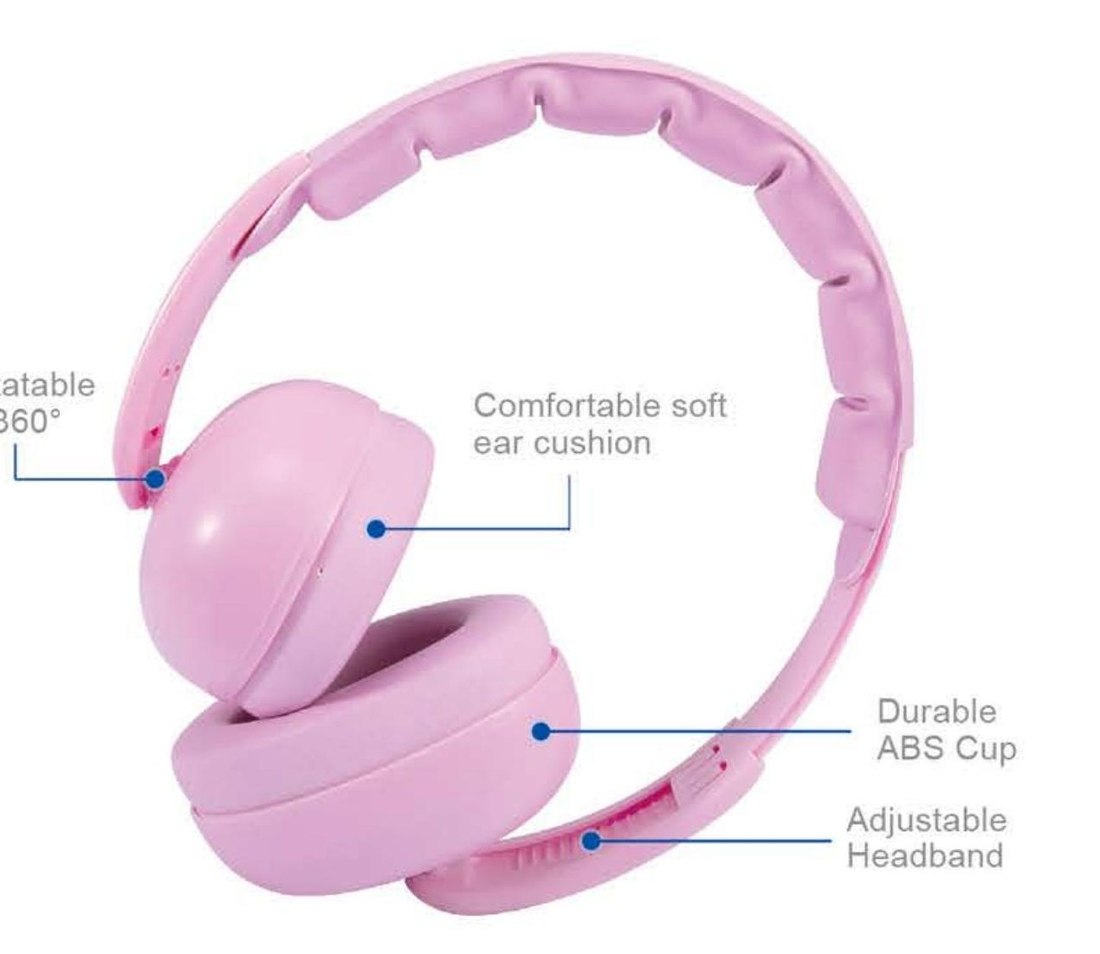 BM-5 baby/toddler earmuff with rotatable ear cups, unbranded product photo