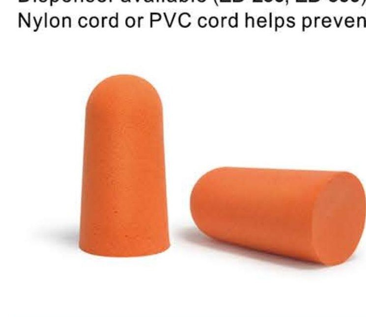 EC-1001A bullet-shape PU foam earplug pair, unbranded product photo