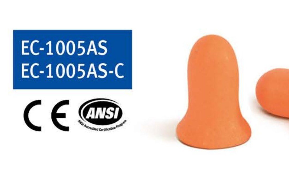 EC-1005AS PU foam earplug pair, unbranded product photo