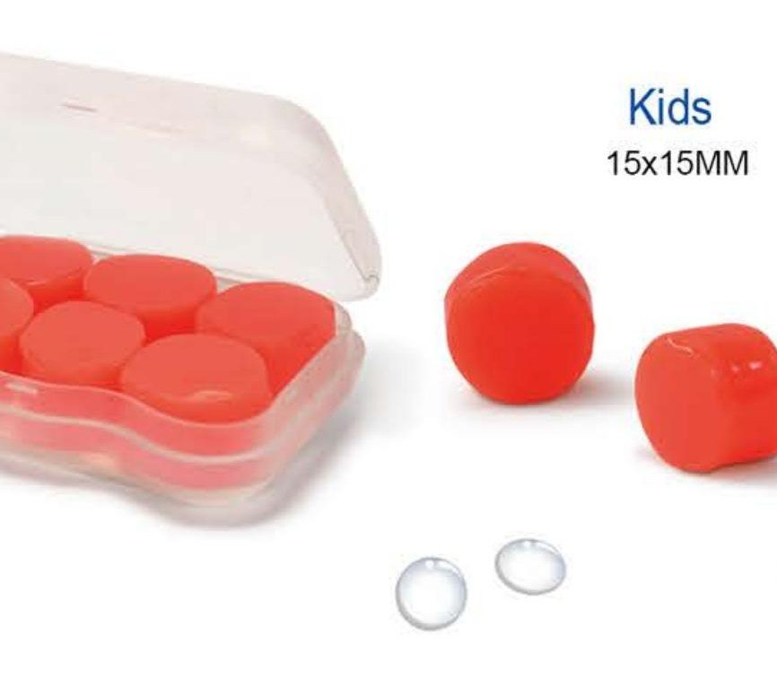 EC-2016 silicone putty earplug balls in Kids size, unbranded product photo