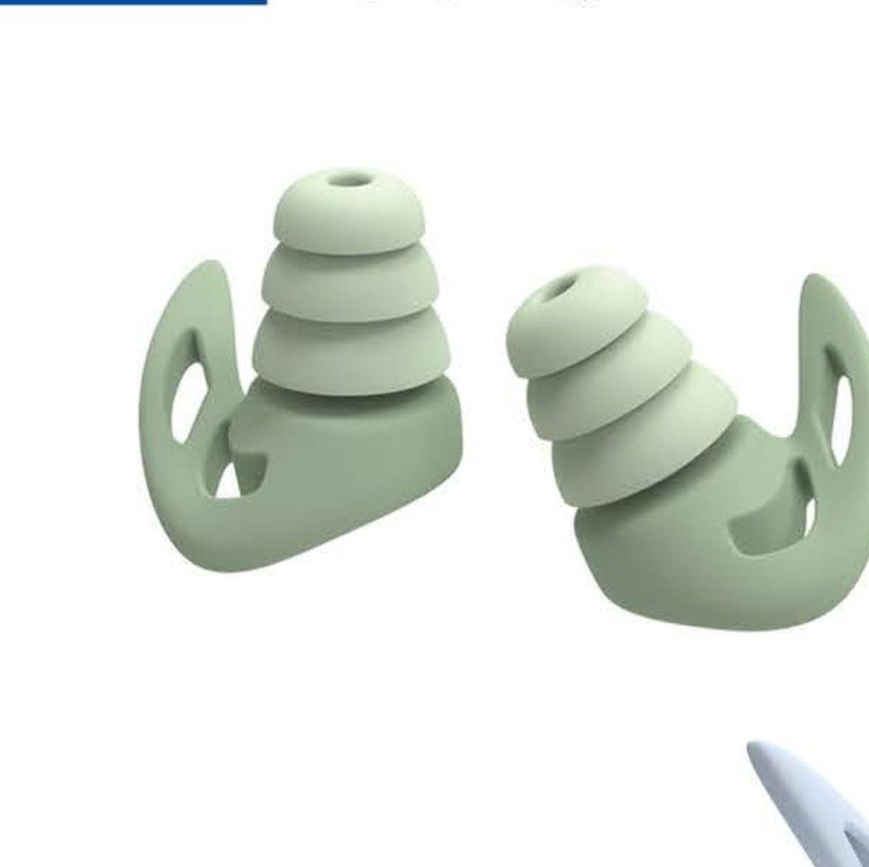 EC-3011A pod-style reusable earplugs with ear hook, unbranded product photo