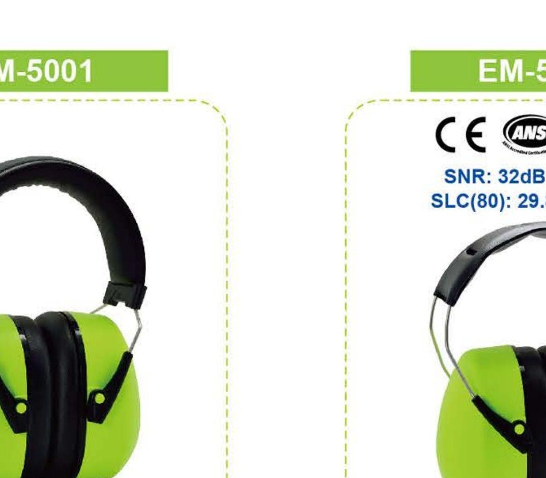 EM-5001 family folding headband earmuff, unbranded product photo