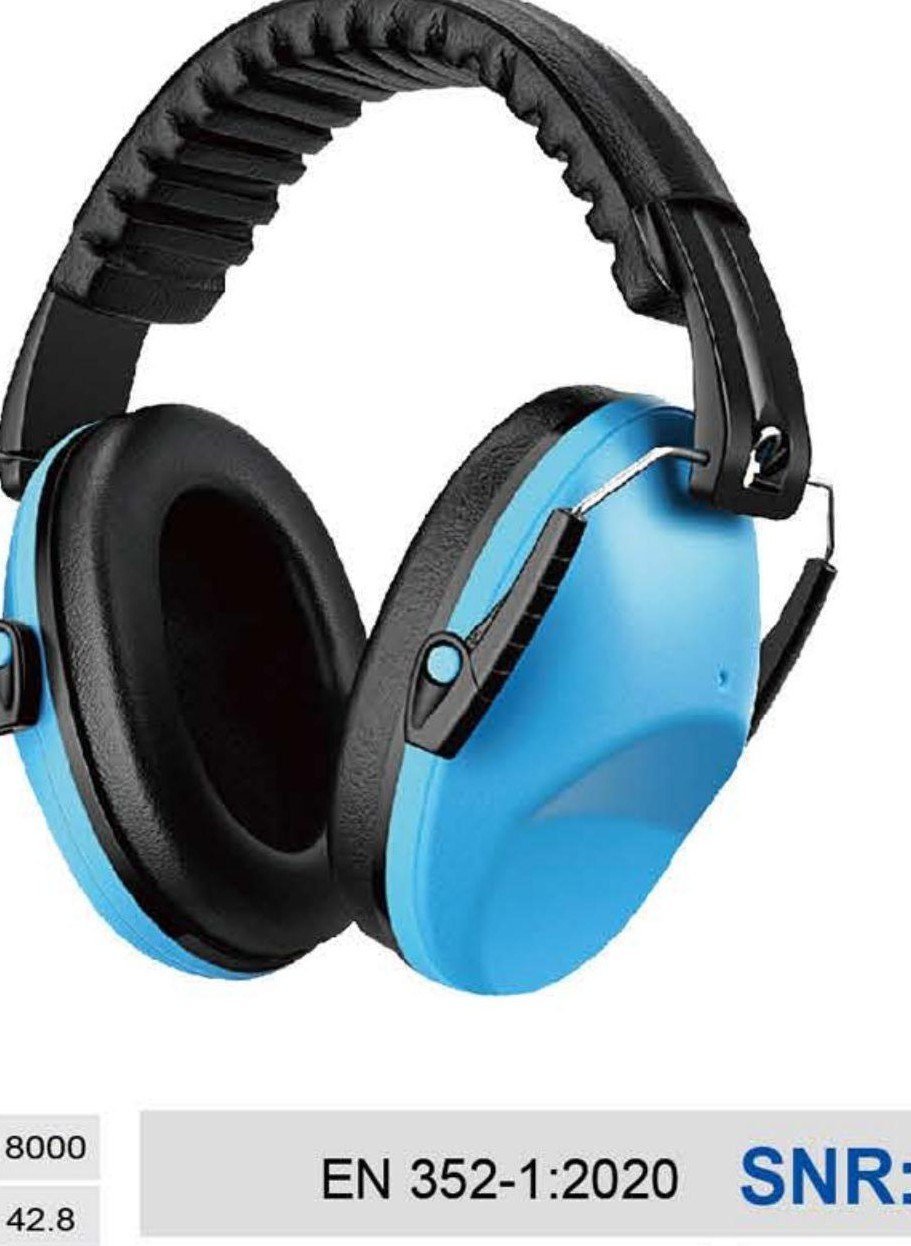 EM-5005 shooting-style folding headband earmuff, unbranded product photo