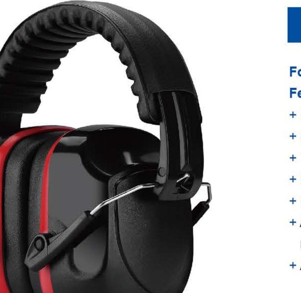 EM-5007 family hi-vis folding headband earmuff, unbranded product photo