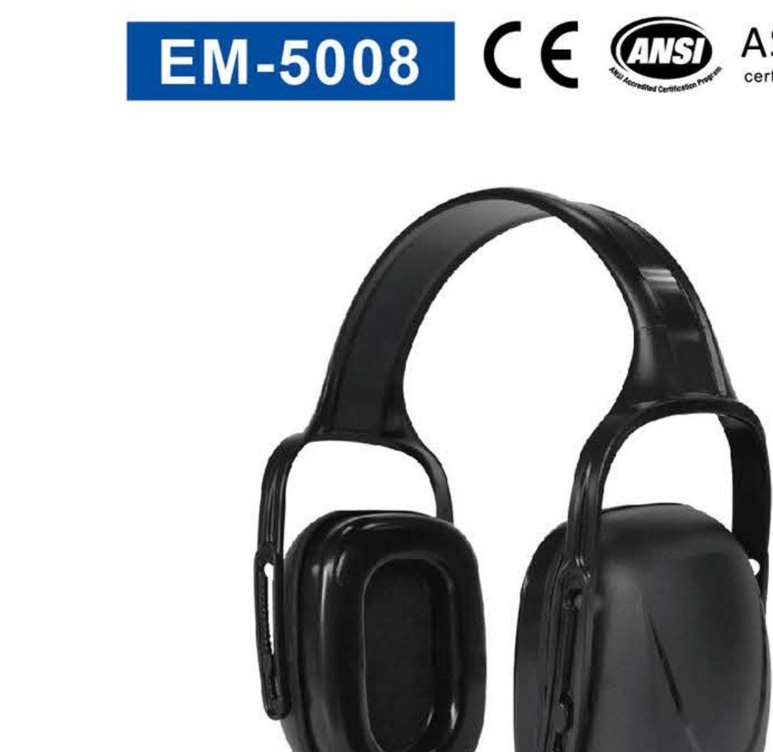 EM-5008 headband earmuff, unbranded product photo