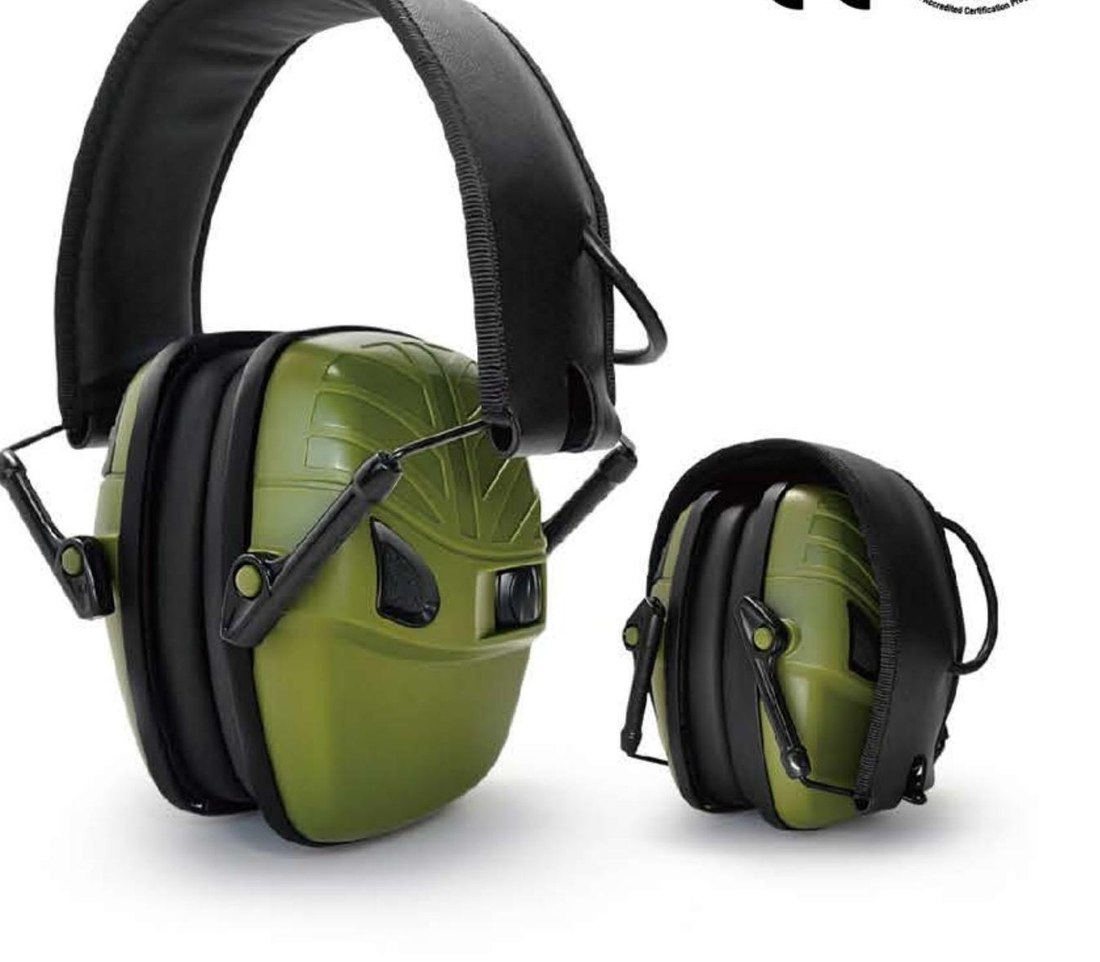 EM-9003 electronic sound-amplification earmuff, unbranded product photo