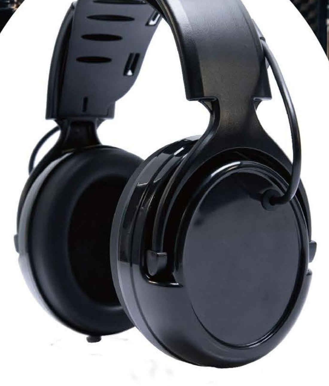 EM-9008 stereo noise reduction earmuff with AUX cable, unbranded product photo