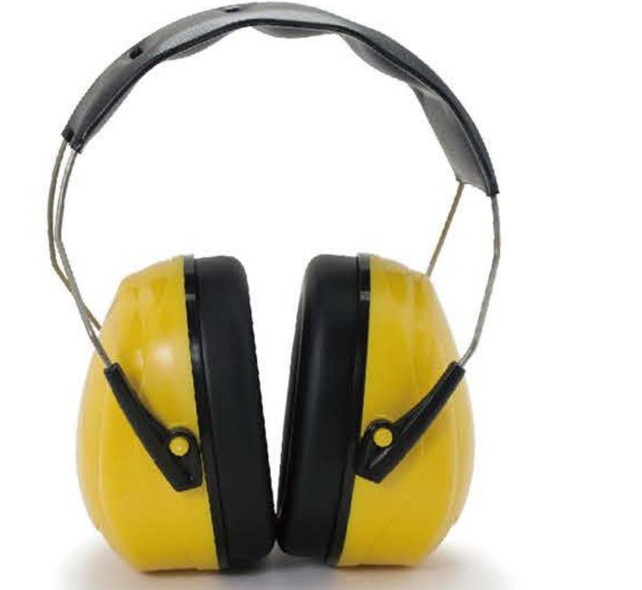 FM-1A stainless-steel headband earmuff, unbranded product photo