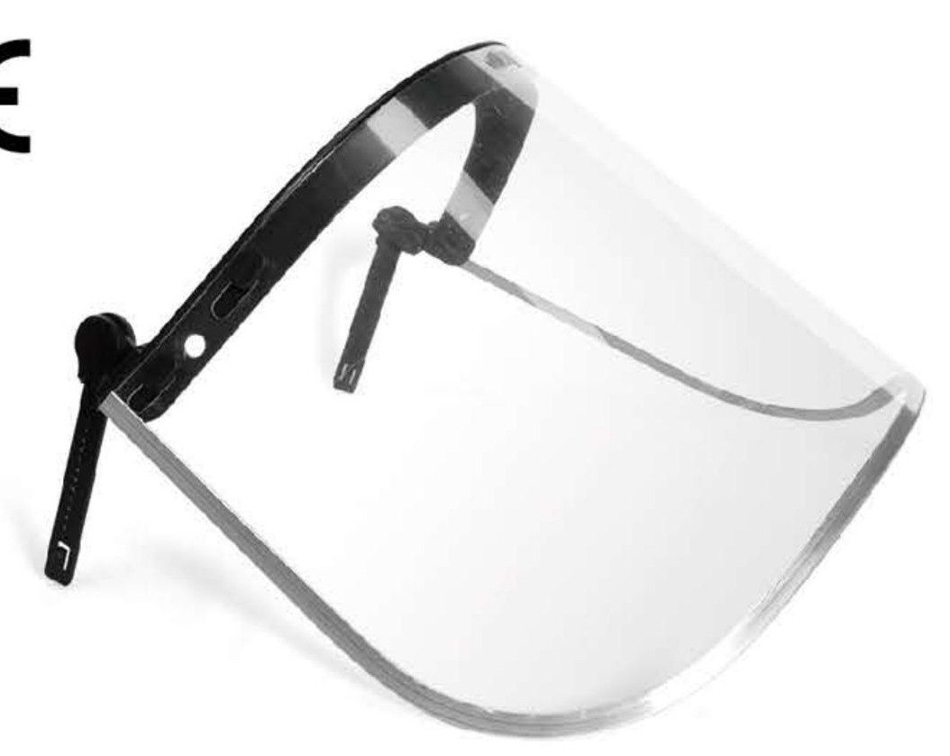 FS-2 clear polycarbonate face visor, unbranded product photo