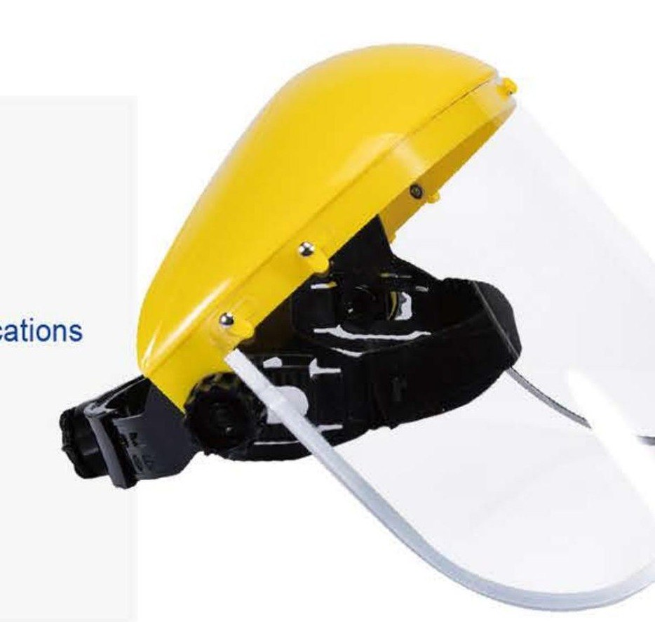 FS-4 clear polycarbonate head-set face shield, unbranded product photo