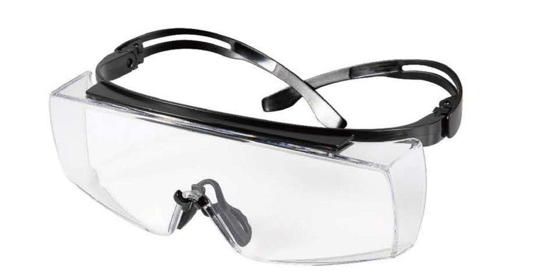 SG-60071 adjustable OTG safety glasses, unbranded product photo