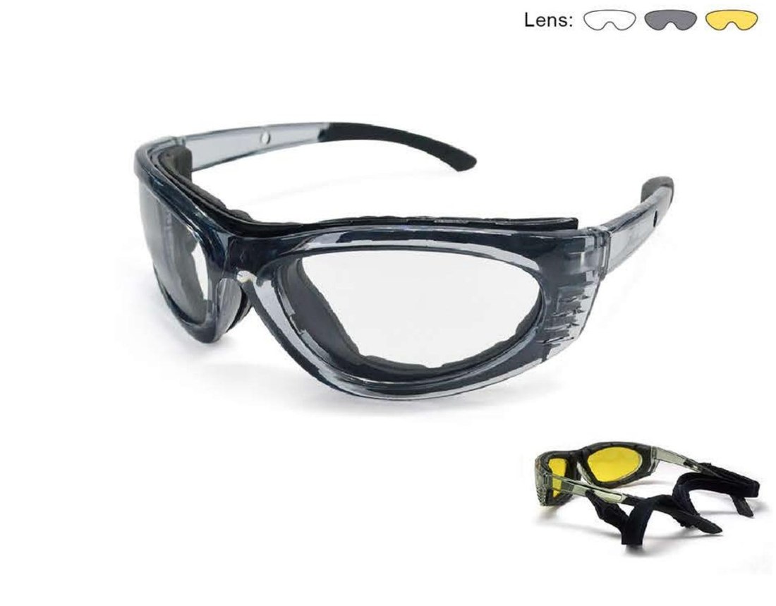 SG-60625 sport-style foam-lined goggle, unbranded product photo