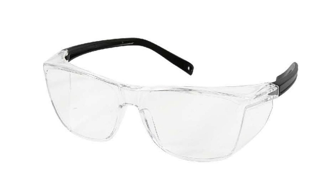 SG-7008 traditional-look OTG safety glasses, unbranded product photo