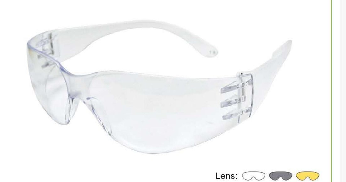 SG-71006 basic wraparound safety glasses, unbranded product photo