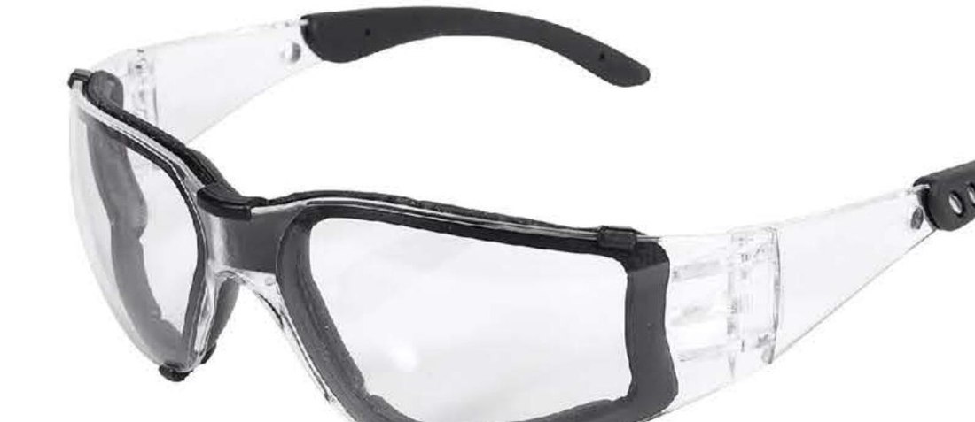 SG-71006BF foam-lined safety glasses, unbranded product photo