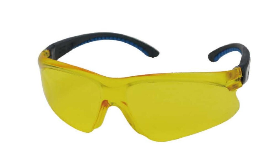 SG-71012A yellow lens safety glasses, unbranded product photo