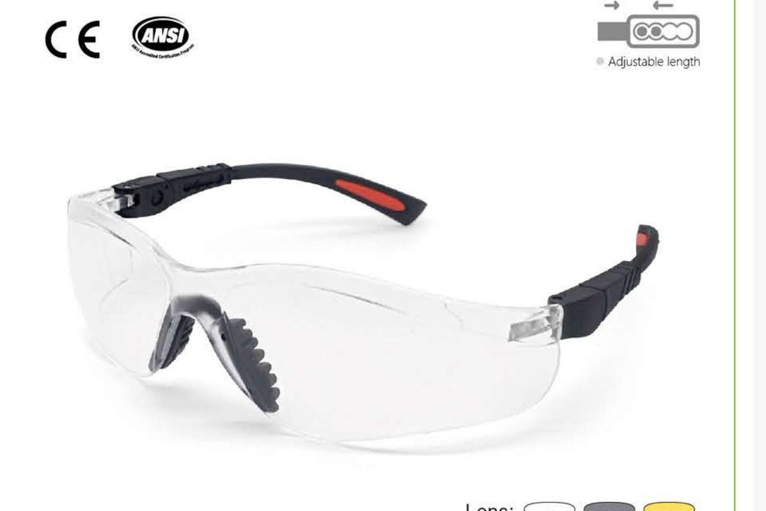 SG-71033 height and length adjustable safety glasses, unbranded product photo
