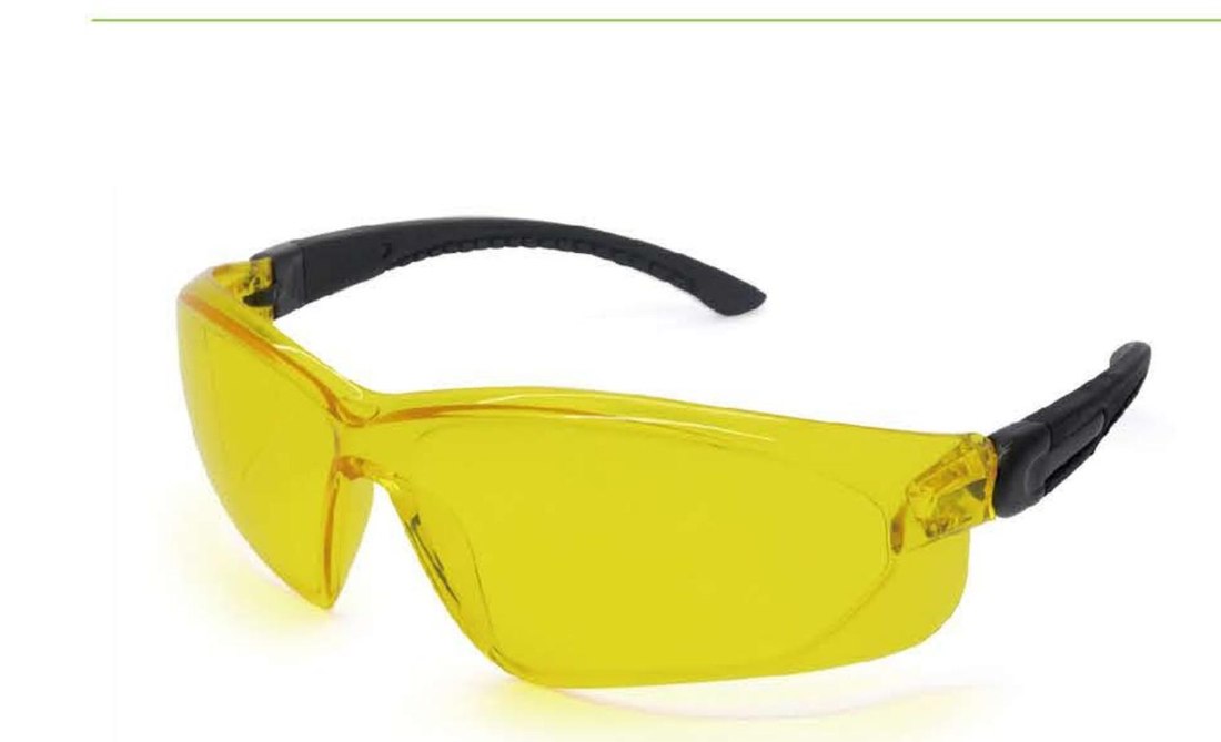 SG-71037A yellow lens safety glasses, unbranded product photo