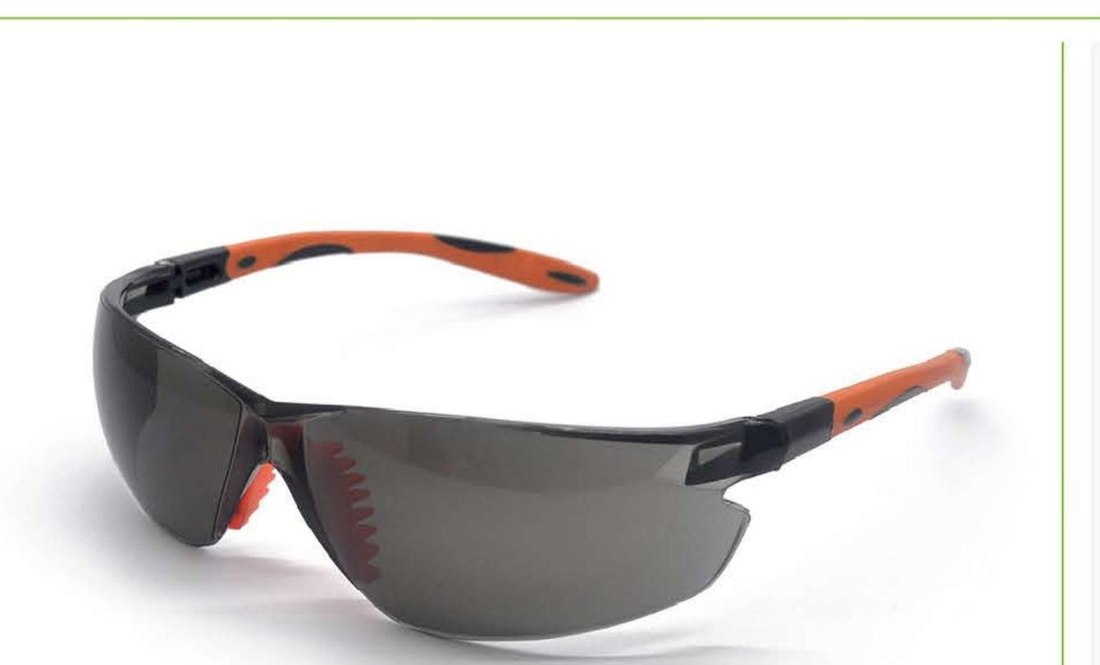 SG-71045C grey lens safety glasses, unbranded product photo