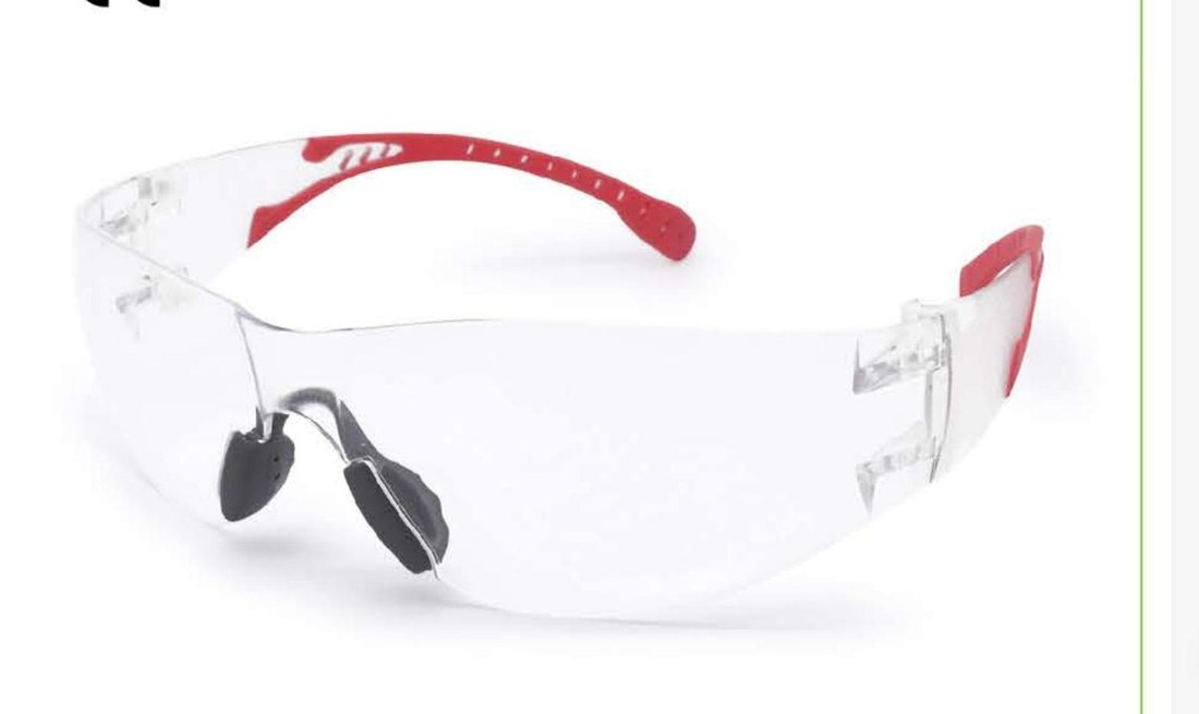 SG-71062 earmuff-compatible safety glasses, unbranded product photo