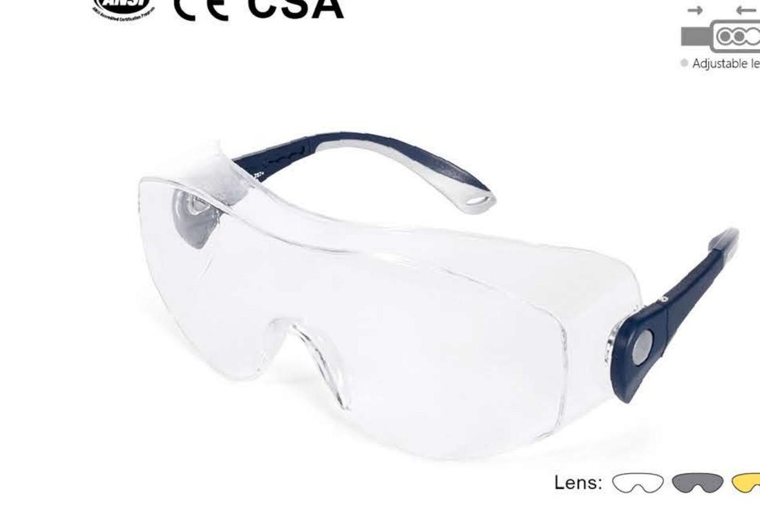 SG-71069 rotatable telescopic safety glasses, unbranded product photo