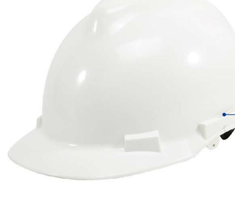 SH-6108 white ABS safety helmet, unbranded product photo